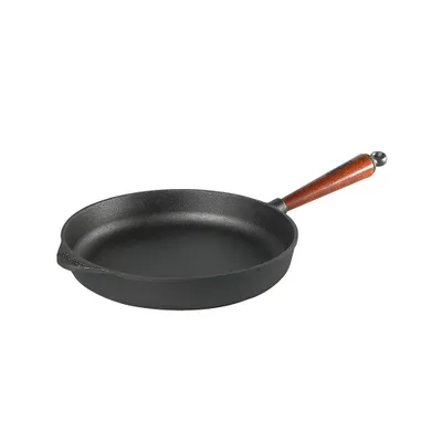 Zdjęcie produktu dla Skeppshult - Patelnia do smażenia głęboka 28cm drewniana rączka