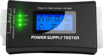 Obrázok produktu pre Prenosný nástroj na detekciu napájania ATX Počítače Hostiteľský signálový tester LCD displej Nástroje na testovanie zdrojov napájania šasi