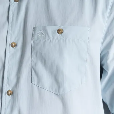 Image de Craghoppers NosiLife Nuoro LS Shirt II Chemise d'extérieur Homme, Taille:M, Couleur:Niagra Blue