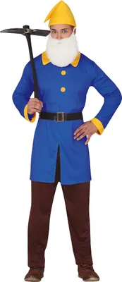 Produktbild von blauer Zwerg Kostüm für Herren, Größe:M