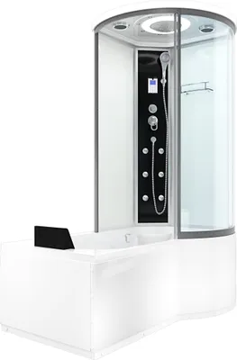 Produktbild von Kombination Badewanne Dusche K55-L01-EC Duschtempel 170x100 cm