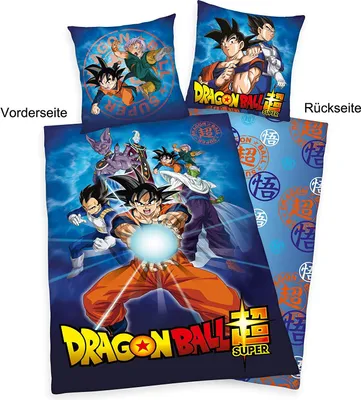 Immagine prodotto di Dragon Ball - Biancheria da letto reversibile (Renforcé) - 80x80/135x200cm