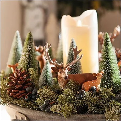 Produktbild von Ambiente 33315805 - Weihnachten - Servietten - 33 x 33 cm - Kerze /