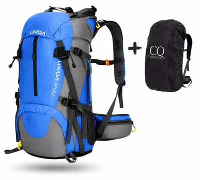 Produktbild von CarryQuest® - Rucksack 50L Nylon Wandern Trekking Königsblau