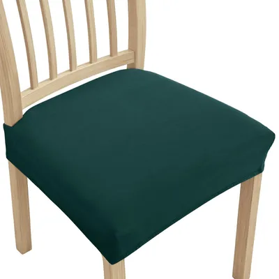 Image de Lot de 4 housses de chaise en velours élastique, couleur gris clair