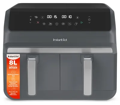 Obrázek produktu pro Instant Pot - Vortex, fritéza s horkým vzduchem, barva: šedá (Trüffelgrau), objem: 8 litrů, vhodná pro rodiny
