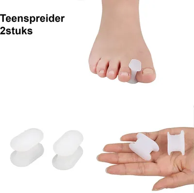 Produktbild von Zehenspreizer - Zehenspreizer - Zehenschmerzen - Hammerzehe - Zehenkorrektur - 4 Stück - Silikon - Zehen spreizen