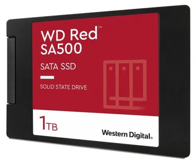 Zdjęcie produktu dla Western Digital Red WD SA500, 1 TB, 2.5", 530 MB/s, 6 Gbit/s