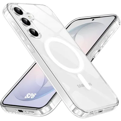 Image de Coque pour Samsung Galaxy S26, avec Cercle Magnétique Antichoc Anti-Rayures Protection Transparente