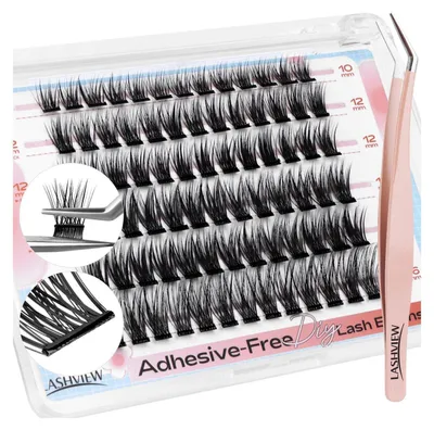 Obrázok produktu pre Sada samolepiacich rias "D Curl" s aplikátorom, dĺžka 10-16 mm, 60 kusov