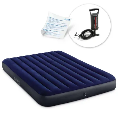 Obrázek produktu pro Inflatovaný matrace 203x152x25 cm s pumpou INTEX 64759