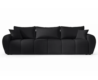 Produktbild von AX LIVING Malatya Big Sofa mit Schlaffunktion Schlafsofa in Schwarz 246cm