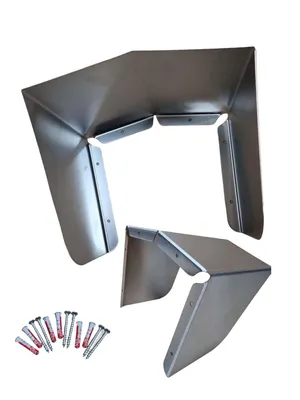 Produktbild von Edelstahl Wetterschutz Abdeckung - Satteldach | Haube | Regenschutz | Wetterschutz für Außenbereiche | B-100mm / H-100mm / T-80mm | von Stahlog
