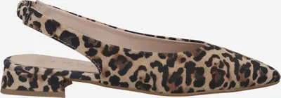 Produktbild von Lüke Schuhe PRAIA CAMEL, Peeptoes & Slingpumps in Beige kombiniert für Damen, Größe 37