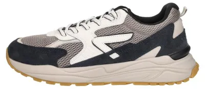 Image de Baskets HUB Grid, modèle bas, couleur bleu, taille 43