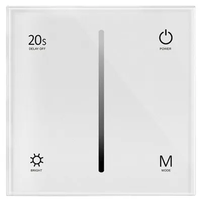Produktbild von Ein-Farben-LED-Dimmer mit Touch-Bedienung, 220 V AC, 360 W, TRIAC – Weiß