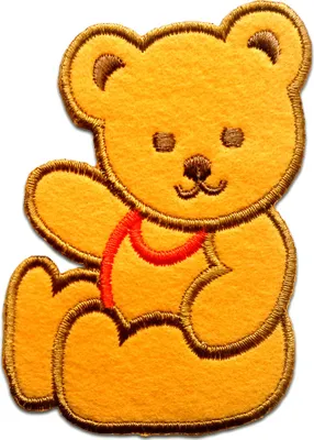 Obrázek produktu pro Medvídek dětské zvířátko - nášivka, nažehlovačka, nášivky, nášivky, nažehlovačka, velikost: 7,7 x 5,4 cm