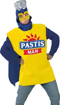 Produktbild von Scherzbrille Pastis Man gelb-blau - Einheitsgröße