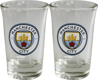Produktbild von Manchester City FC - Skleničky - balení 2 ks TA3837 (jedna velikost) (barevné)
