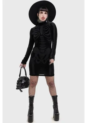 Produktbild von KILLSTAR Midi Kleid - Skellicore L