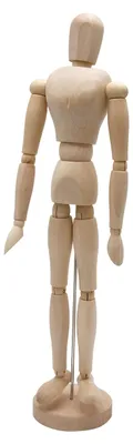 Produktbild von Holz-Zeichendoll von 40 cm ausSamak Holz