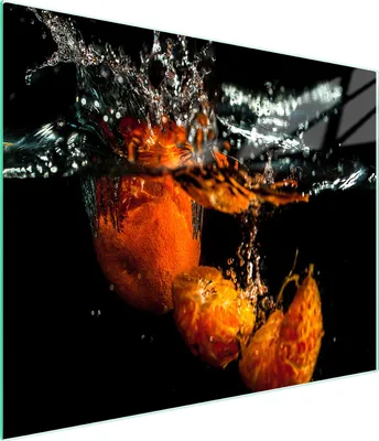 Image de Planche à découper en verre 52x30 fruits