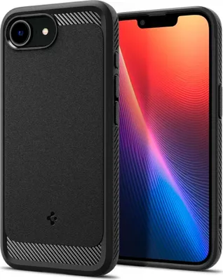 Immagine prodotto di SPIGEN Spigen Custodia Rugged Armor (MagFit) per iPhone 16e Nero opaco