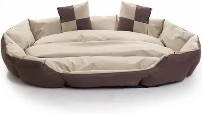 Produktbild von Hundebett Hundekissen Hundekorb 110x80x23 cm Haustierbett Hundesofa Dunkelbraun