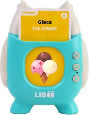 Obrázek produktu pro Liboo učební čtečka Jade, francouzština angličtina, 240 slov, vzdělávací hra, včetně baterií, francouzský design