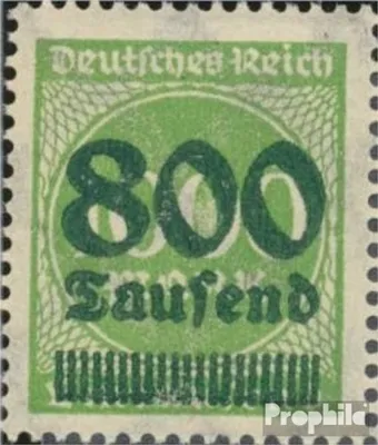 Produktbild von Briefmarken Deutsches Reich 1923 Mi 308IV, Fleck in zweiter 0 von 1000 (Feld 58) postfrisch Hochinflation