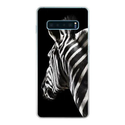 Produktbild von MuchoWow® Handyhülle Schutzhülle Hülle für Samsung Galaxy S10 Plus Zebra - Wilde Tiere - Muster Silikon Softcase Handy Hülle - Schutzhülle
