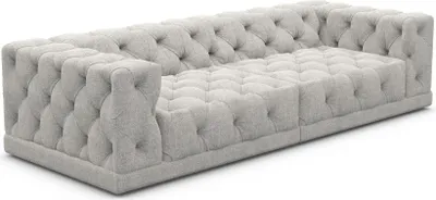 Produktbild von Strukturstoff 4-Sitzer Couch Meliva Hellgrau