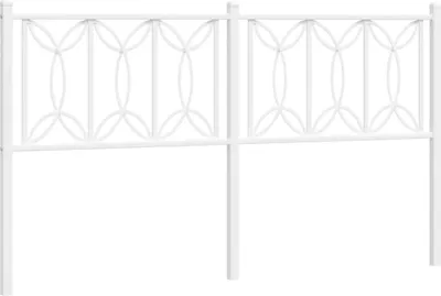 Produktbild von vidaXL Ersatz-Kopfteil Metall Weiß 160 cm
