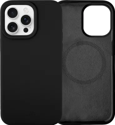 Produktbild von Shockproof silicone Hülle MagSafe Black  - Kompatibel mit iPhone 16 Pro
