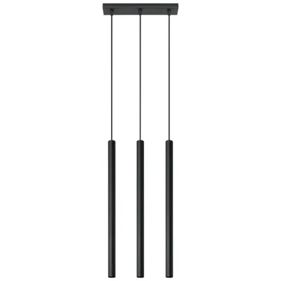 Produktbild von Hängeleuchte PASTELO 3 schwarz 3xG9 8W Stahl 90x5x30cm Sollux Lighting