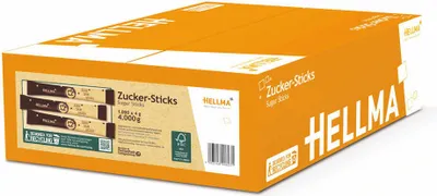 Produktbild von Hellma Zucker-Sticks 4kg - Zucker für die Gastronomie (1er Pack)