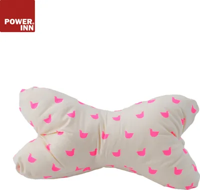 Produktbild von POWER INN Leseknochen | Beige mit Tieren | Nackenkissen | Reisekissen