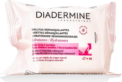 Zdjęcie produktu dla DIADERMINE 4015000503136, Chusteczka oczyszczająca, Kobiety, Skóra sucha, Skóra wrażliwa, Nawilżający