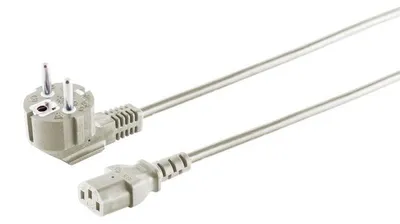 Produktbild von Schutzkontaktst. 90°/ Kaltgerätebu.CEE7/7-C13 5m, Schutzkontaktstecker 90° / Kaltgerätebuchse Cee7/7-c13