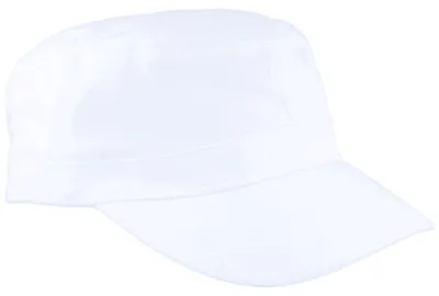 Fiebig Army-Cap aus Baumwolle in weiß