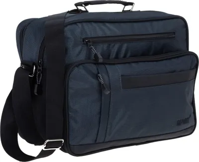 Produktbild von Herren Arbeitstasche XL Umhängetasche Schultertasche Elephant Flugumhänger Messenger Bag Boardcase 3714 Querformat Blau +e