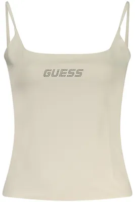Produktbild von Elegantes Damen-Top aus Baumwolle mit Strass und schmalen Trägern