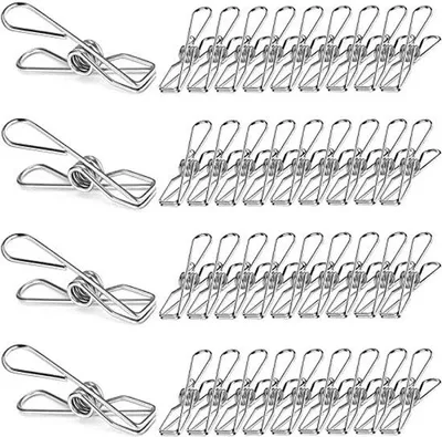 Produktbild von Famanu Wäscheklammern aus Edelstahl - 48 Stück, 6 cm