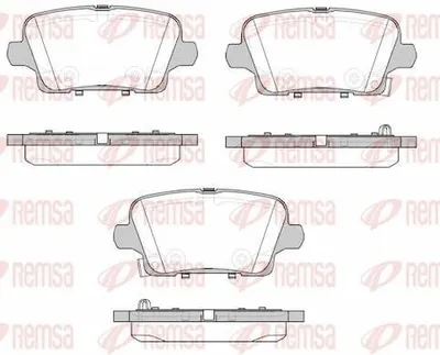 Produktbild von REMSA Bremsbeläge Satz Hinten Bremsklötze für OPEL INSIGNIA Caravan 1821.02