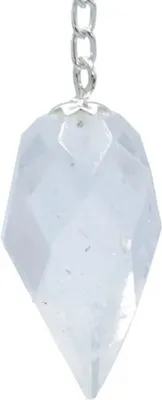 Produktbild von Bergkristall-Facetten-Tropfenpendel – 3er-Set – 12 g; 3 cm