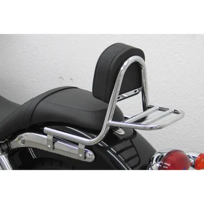 Produktbild von FEHLING Sissy Bar aus Rohr mit Kissen und Gepäckträger, Kompatibel mit TRIUMPH passend für Speedmaster 2008-
