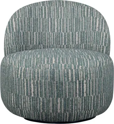 Immagine prodotto di Signature - Poltrona girevole in tessuto verde L74 cm - CULBUTO