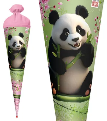 Produktbild von ROTH Schultüte "Panda" rund 700 mm