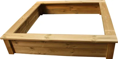 Produktbild von Sandkasten Sandkiste Sandbox Beach aus Massivholz in den Breiten 150, 170, 190 cm Clamaro, Sandkasten:150x150cm Imprägniert