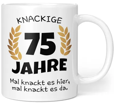 60. Geburtstagstasse mit Spruch – Keramikbecher 330 ml